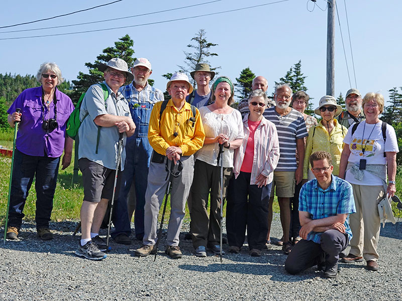 Gallows Cove Walk participants